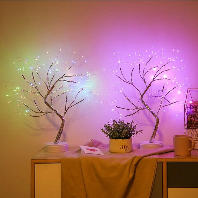 USB + Battery Powered Fairy Bonsai Tree Light With 108 LED Night lamp for home decoration