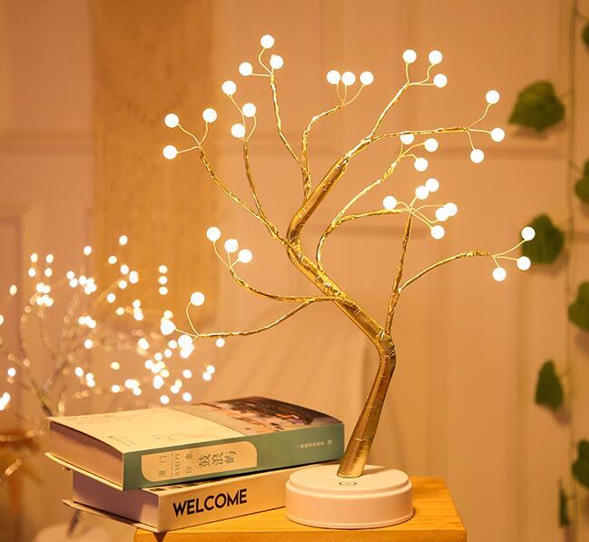 USB + Battery Powered Fairy Bonsai Tree Light With 108 LED Night lamp for home decoration
