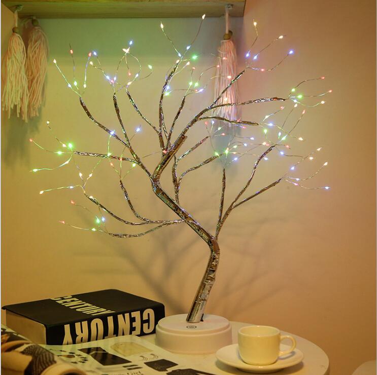 USB + Battery Powered Fairy Bonsai Tree Light With 108 LED Night lamp for home decoration