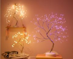 USB + Battery Powered Fairy Bonsai Tree Light With 108 LED Night lamp for home decoration