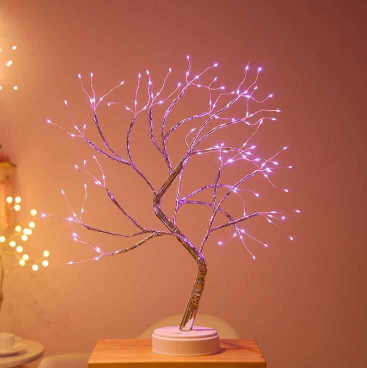 USB + Battery Powered Fairy Bonsai Tree Light With 108 LED Night lamp for home decoration
