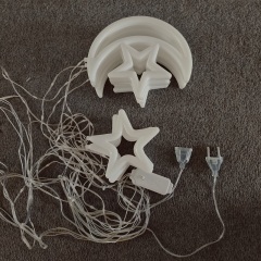 New Ramadan moon and star curtain light with connectable plug