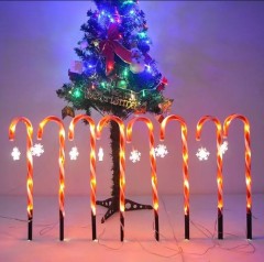 Outdoor Solar Powered Christmas LED walking stick light