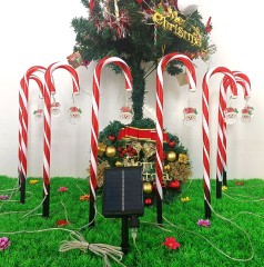 Outdoor Solar Powered Christmas LED walking stick light