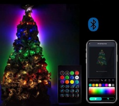 smart RGB Outdoor Indoor color changing LED Christmas tree lights