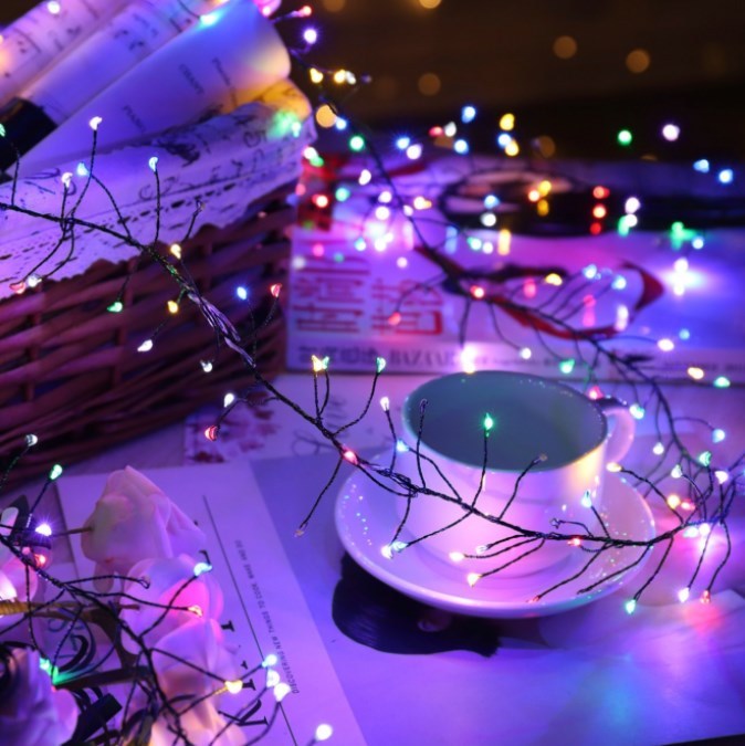 LED fireworks Christmas tree light Outdoor Warm white