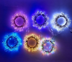 LED fireworks Christmas tree light Outdoor Warm white