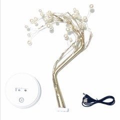 tabletop bonsai tree light mini Christmas tree led copper wire tree light