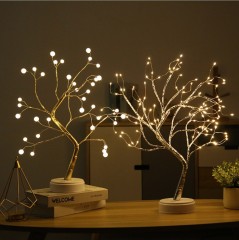 tabletop bonsai tree light mini Christmas tree led copper wire tree light