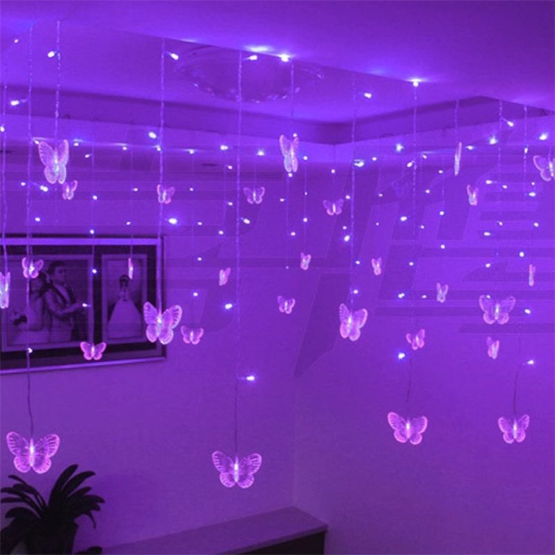 Snowflake Butterfly3.5m, 4m, 5m,10m home depot LED Christmas led icicle lights warm white