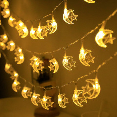 Ramadan Moon Star Led String lights EID Mubarak Muslim Decoration String Lights