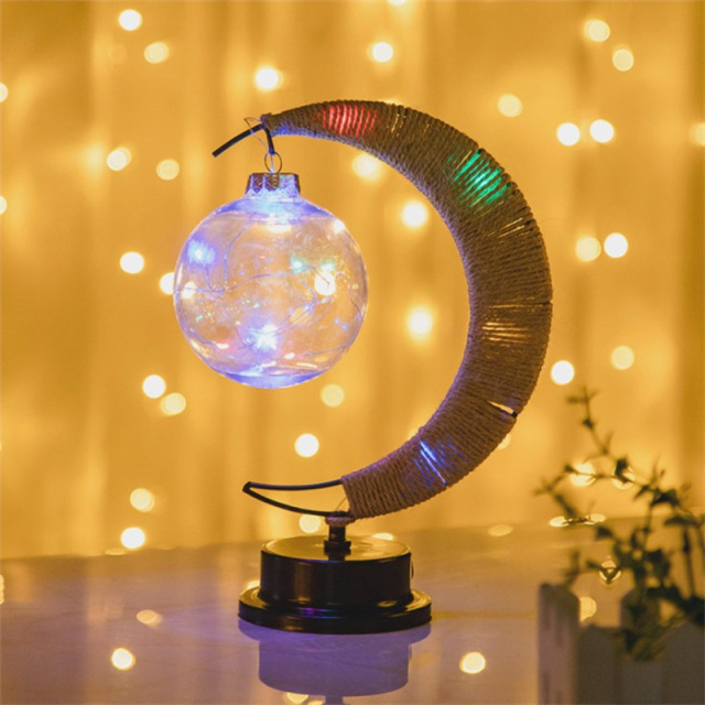 Ramadan Kareem Moon Table Lamp Desk Lamp Ramadan light Ramadan Eid Mubarak Muslim Moon Star Desktop Night light