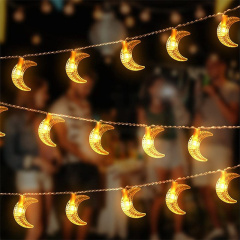 Ramadan Moon Star Led String lights EID Mubarak Muslim Decoration String Lights