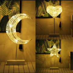 Ramadan Moon Star Table lamp Ramadan Desk Lamp Light LED Eid Mubarak Light