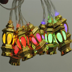 LED Battery Lantern Light Ramadan Decorations Islamic Muslim Party Decor Ramadan Lantern string light