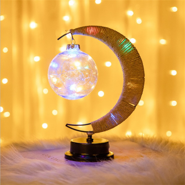 Ramadan Kareem Moon Table Lamp Desk Lamp Ramadan light Ramadan Eid Mubarak Muslim Moon Star Desktop Night light
