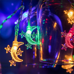 Ramadan Moon Star Led String lights EID Mubarak Muslim Decoration String Lights