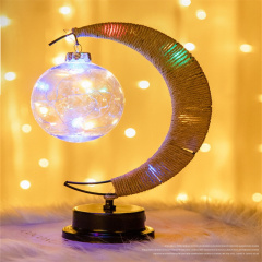 Ramadan Kareem Moon Table Lamp Desk Lamp Ramadan light Ramadan Eid Mubarak Muslim Moon Star Desktop Night light