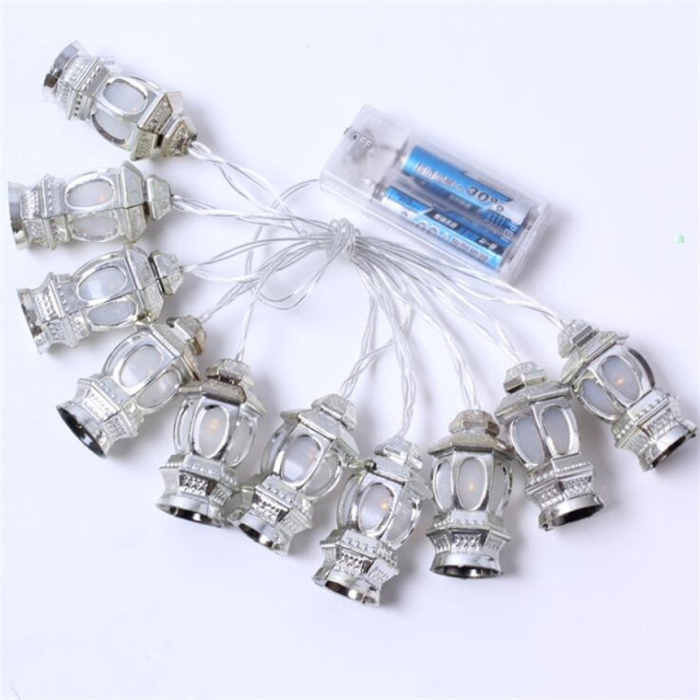 LED Battery Lantern Light Ramadan Decorations Islamic Muslim Party Decor Ramadan Lantern string light