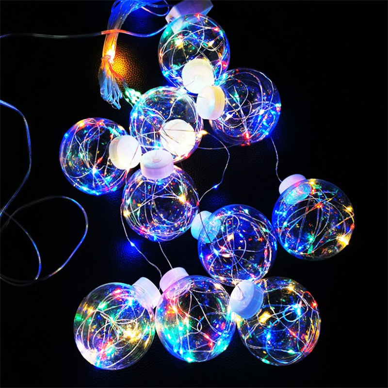 Ramadan LED wishing ball starry curtain lights New fashion ramadan eid mubarak decoration wishing ball led icicle curtain light