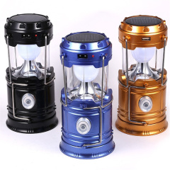 Solar+Plug in + USB 3 IN 1 Best Rechargeable Outdoor LED Camping Lantern Portable Lamp