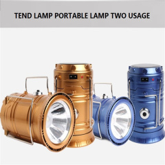 Solar+Plug in + USB 3 IN 1 Best Rechargeable Outdoor LED Camping Lantern Portable Lamp