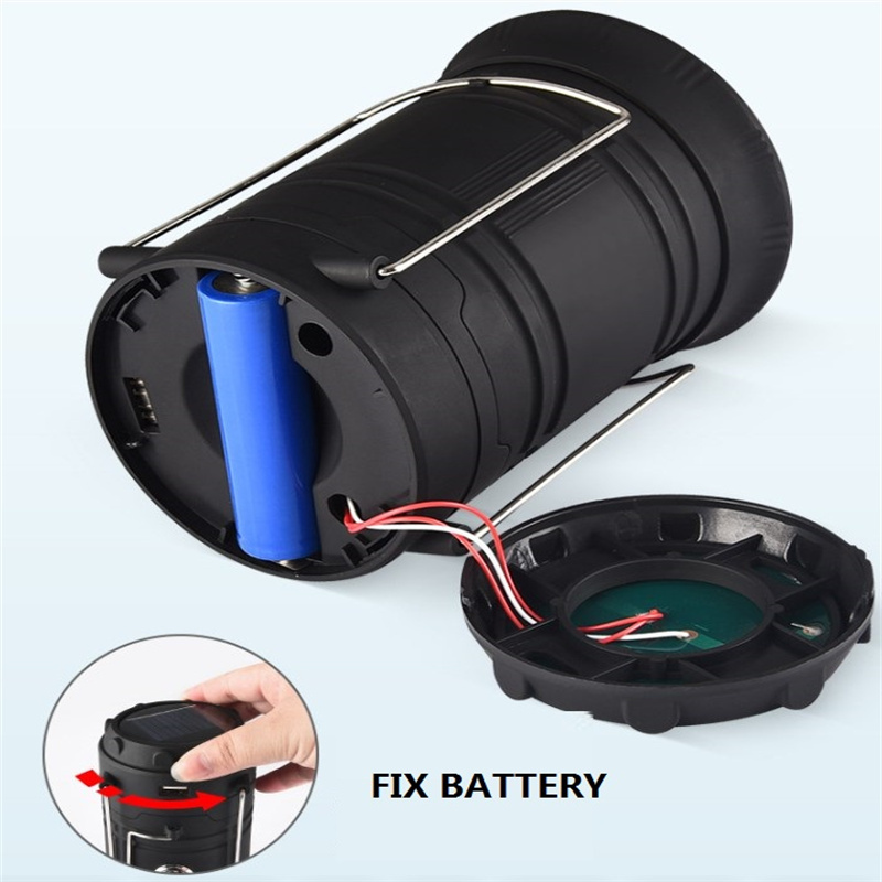 Solar+Plug in + USB 3 IN 1 Best Rechargeable Outdoor LED Camping Lantern Portable Lamp