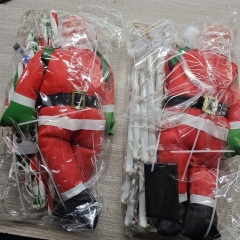 New 10ft Indoor Outdoor Santa Climbing Ladder LED Christmas Decorative Lights