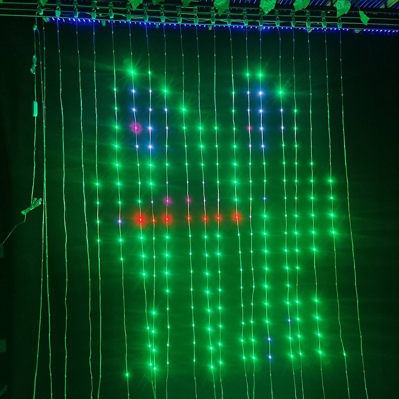 Smart DIY EDIT Tuya Curtain Lights String with 400 RGB Color Changing LED String Lights