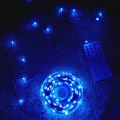 Amazon hot selling RGB color changing christmas tree light with remote control