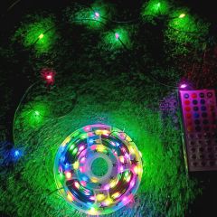 Amazon hot selling RGB color changing christmas tree light with remote control