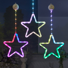 Battery Powered New Design Color Changing Hanging Star Christmas Light