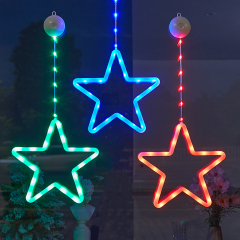 Battery Powered New Design Color Changing Hanging Star Christmas Light