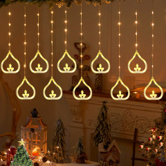 New Design Castle Oil Lamp Ramadan Eid Mubarak LED Curtain Light Indoor