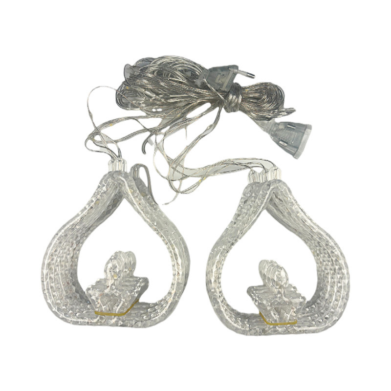 New Design Castle Oil Lamp Ramadan Eid Mubarak LED Curtain Light Indoor