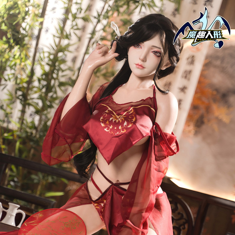 150cm Mozu Doll Ling Hong - Anime series articulated dolls made of silicone in a 1:1 scale Jelly boobs, eyelash and eyebrow implants.(Note: that the package does not include clothes)