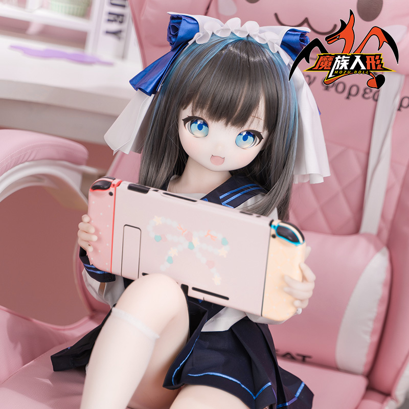[The Blue JK skirt of the 85cm doll Nekof]  It is universal for 85cm dolls