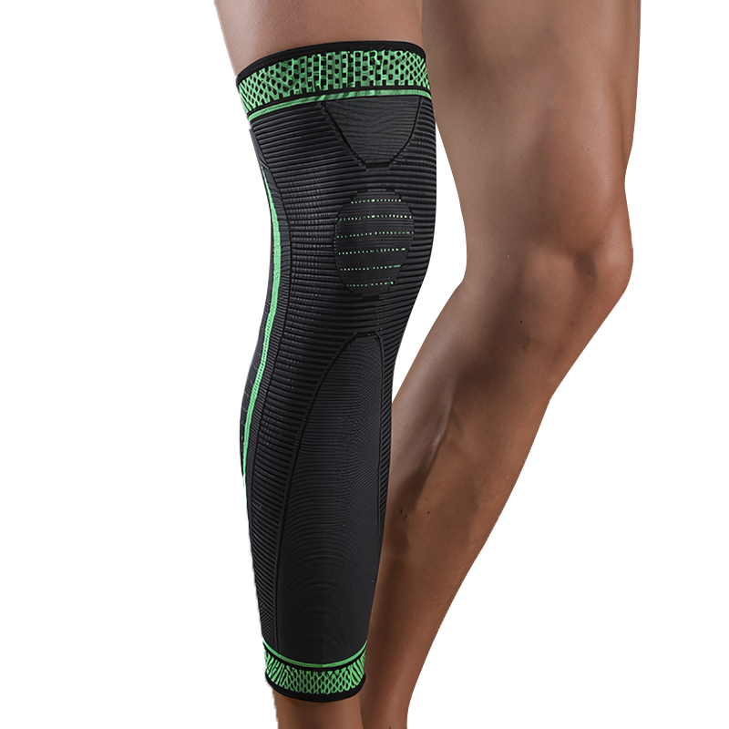 Warm Breathable Anti-Odor Non-Skid Thin Adjustable Elasticity Black Knee Pads Sports Daily Use Protection Nylon Cotton Material