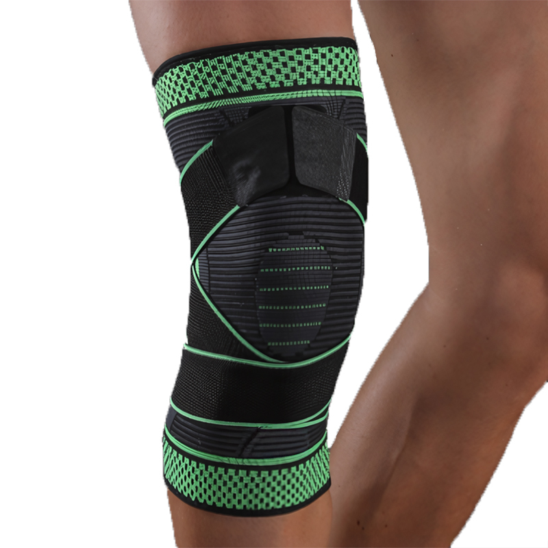 Men's Adult Nylon Knee Pads Pressure Basketball & Sports Running Cycling Warm Fitness Straps Anti-Slip Knee Pads-Wholesale