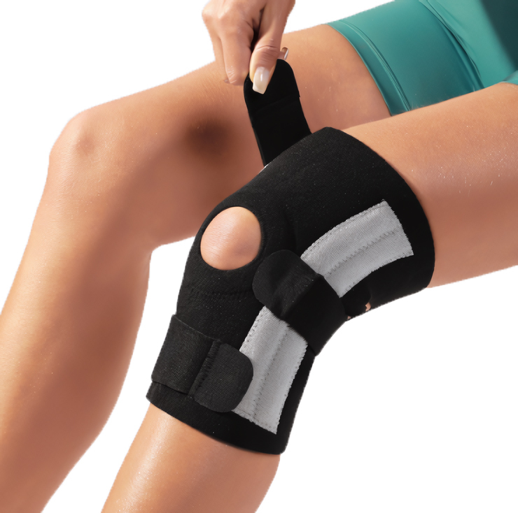 Adjustable Neoprene knee brace with spring factory