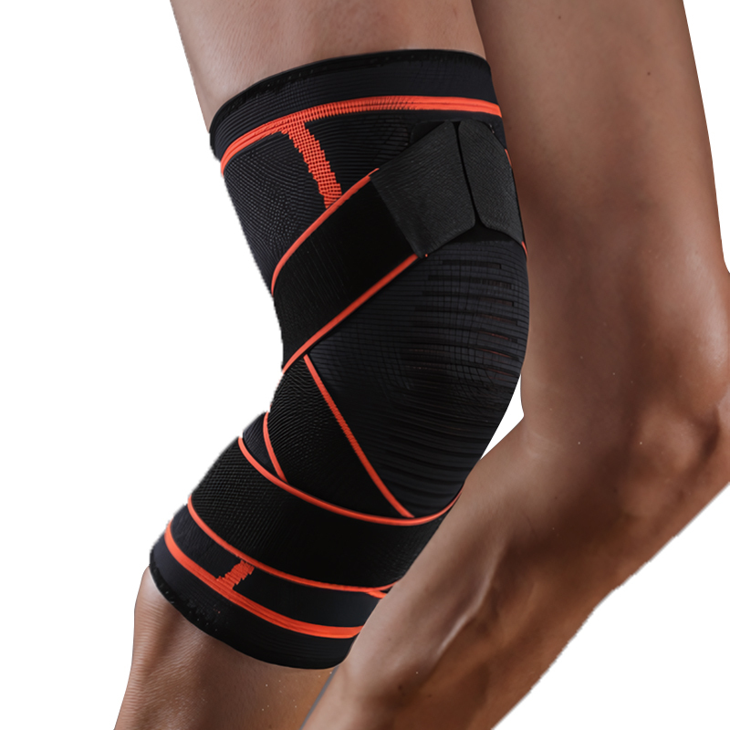 High Quality Neoprene Sports Knee Pad Knitted Nylon 2CM Patella Band Knee Cover for Yoga Basketball Running Cycling Unisex