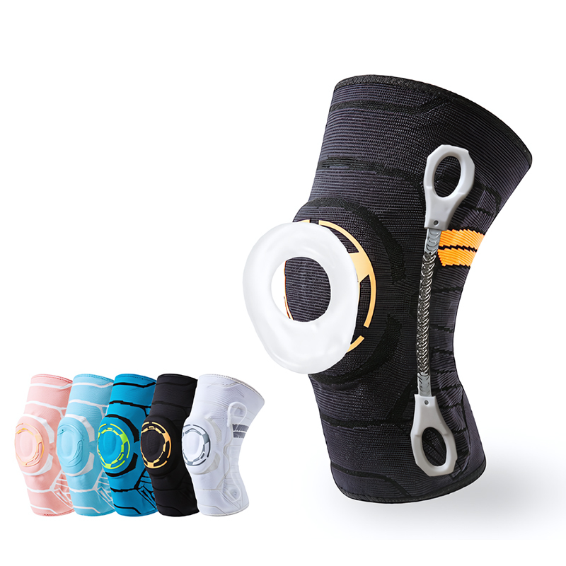 Factory Price Nylon Knee Support Gym Sport Joint Protection Breathable Elastic Compression Professional Protection Non-Skid Knee