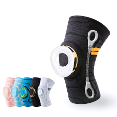 Factory Price Nylon Knee Support Gym Sport Joint Protection Breathable Elastic Compression Professional Protection Non-Skid Knee