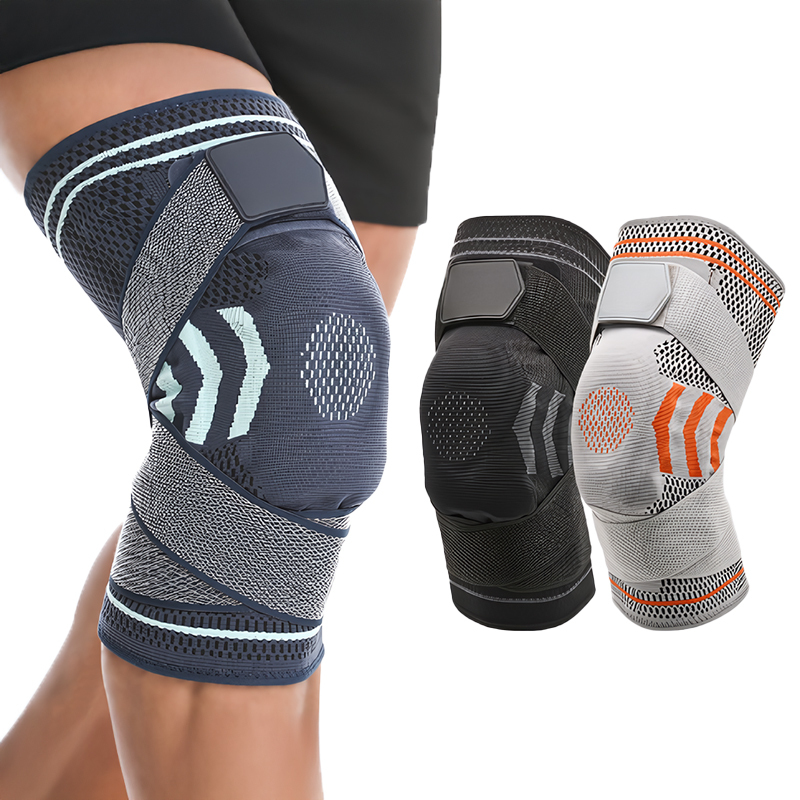 High Quality Adjustable Fitness Knee Pads Gym Workouts Running Joint Support Breathable Non-Slip Lightweight Eco-Friendly Thick