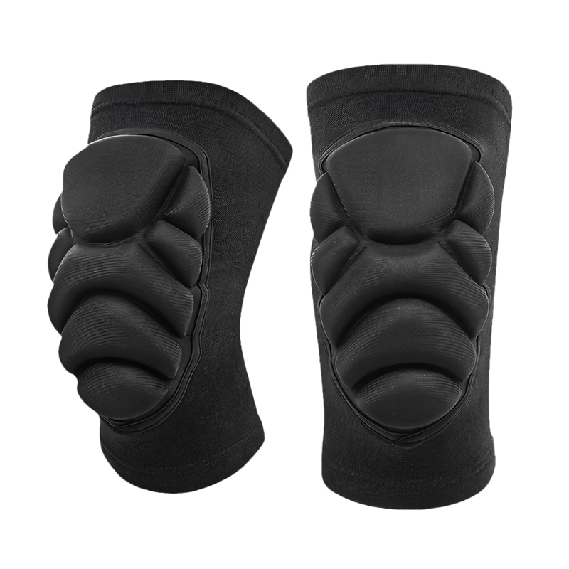 Lightweight Thick Polyester/Nylon Professional Protection Non-Slip Pull-On Pole Dance Knee Pads Memory Foam Cushion Soft Smooth