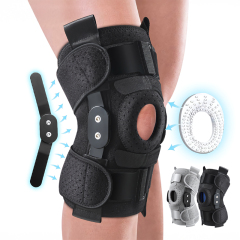 Customized Nylon Sports Knee Braces Adjustable Neoprene Stabilizer Hinged Open Patella Joint Soft Protective Sports Knee Pads