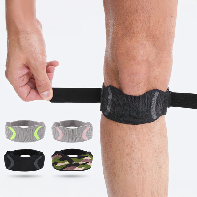 Hot Selling Patella Pain Relief Knee Braces Support Straps With Silicone Pad for for Running Badminton Basketball