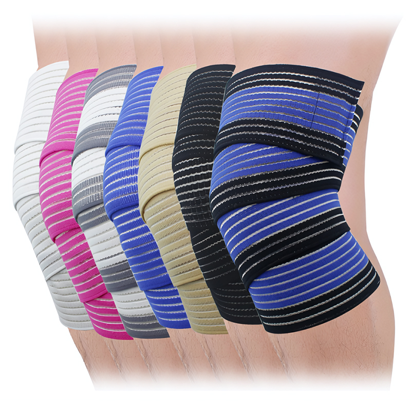 Nylon Elastic Strap Knee Pad Outdoor Flexible Sport Protection for Weightlifting Exercise One Size Fits All