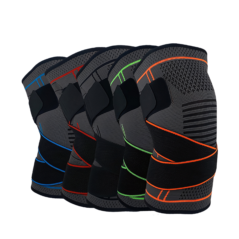 Nylon Elastic Soft Comprehensive Protection Sports Knee Pads Breathable Support Knee Brace Running Fitness Hiking Cycling