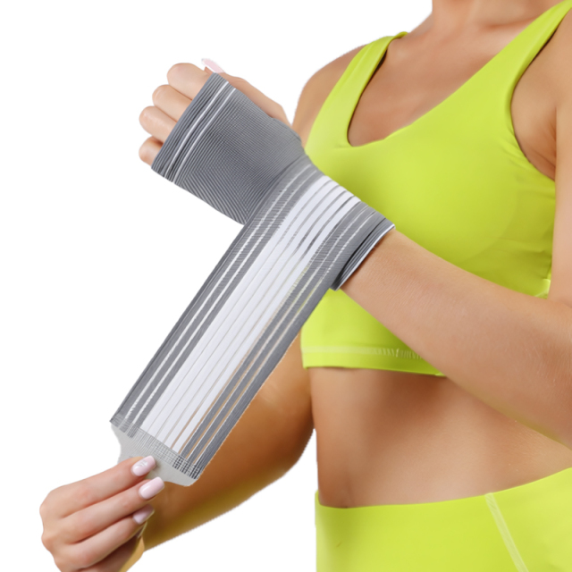 New Fashion Factory Supply Natural Bamboo Fabric High Elastic Compression Sports Knitted Palm Support